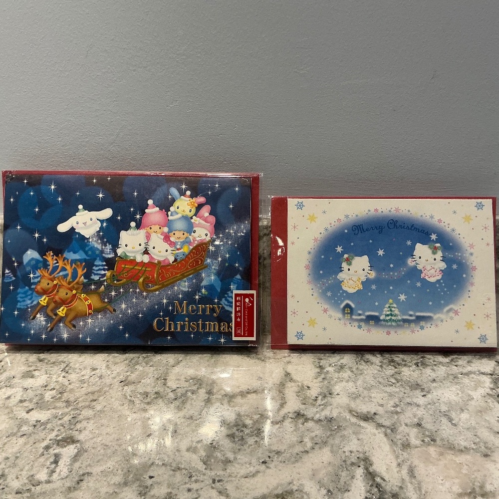 Jean Card & Gift Co Hello Kitty & Miffy 3D Christmas cards in Japanese